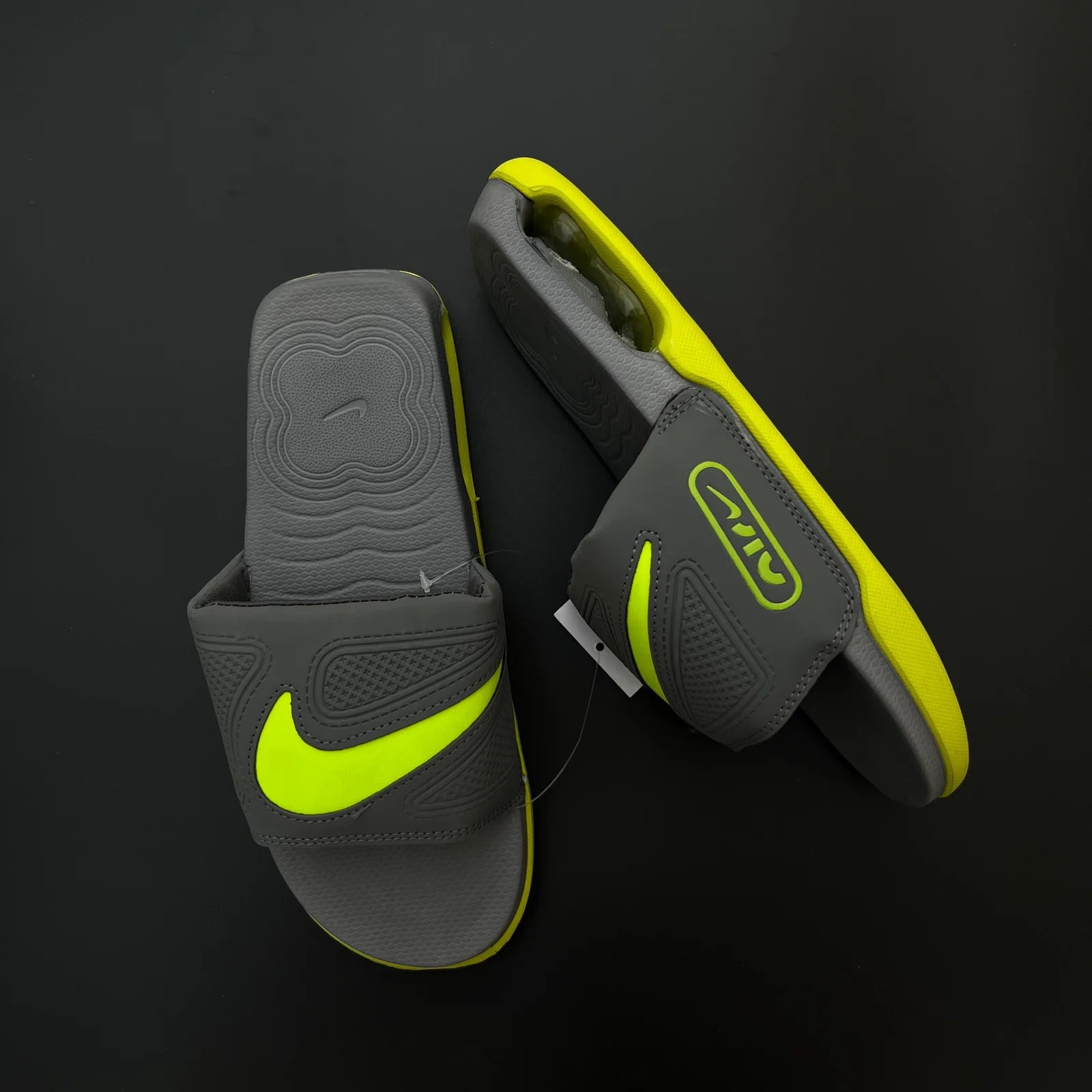 Nike Airmax Cirro Slides (Grey-Neon)