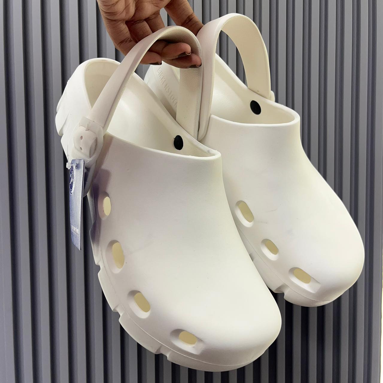 Birkenstock Birken Flow Clogs (White)