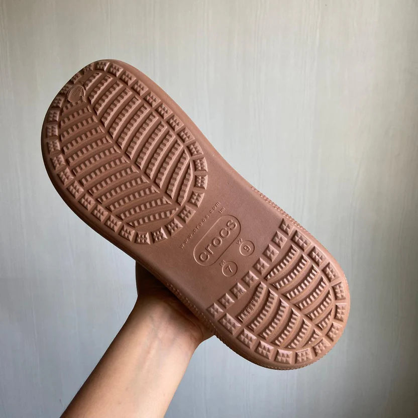 Crocs Classic Crush Clogs (Latte)